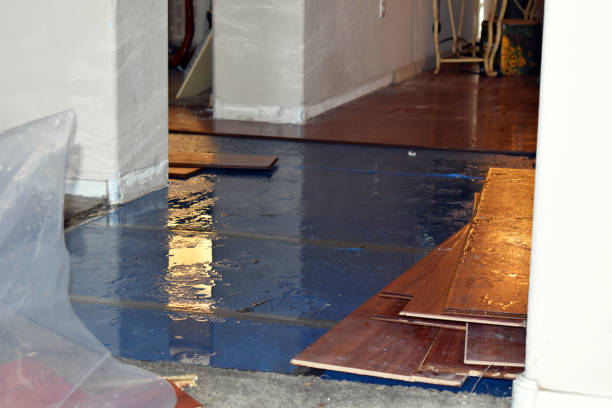 Professional Sewage Cleanup technician working in Palacios, TX